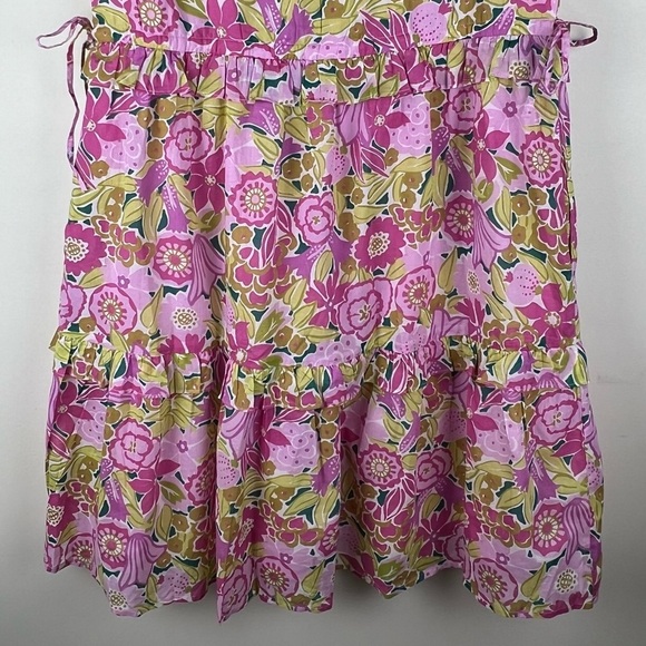 Banjanan | Feminine Cottagecore Floral Tiered Ruffle Chandra Mini Dress | L - Picture 10 of 15